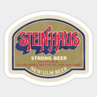 Steinhaus Beer Retro Defunct Breweriana Sticker